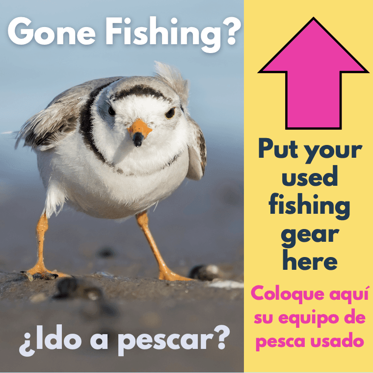 A thumbnail of a sticker for garbage bins about disposing of fishing gear