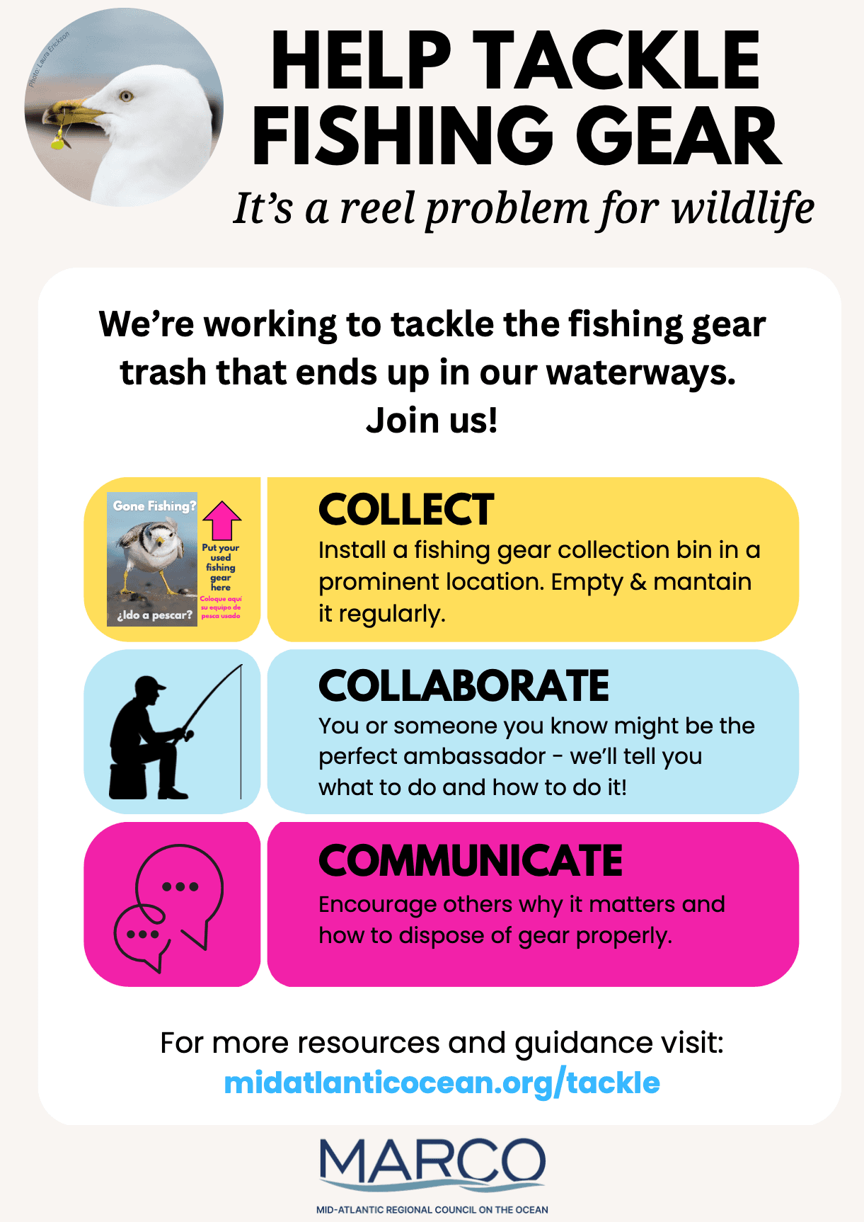 Thumbnail image of a "Help Tackle Fishing Gear" flyer