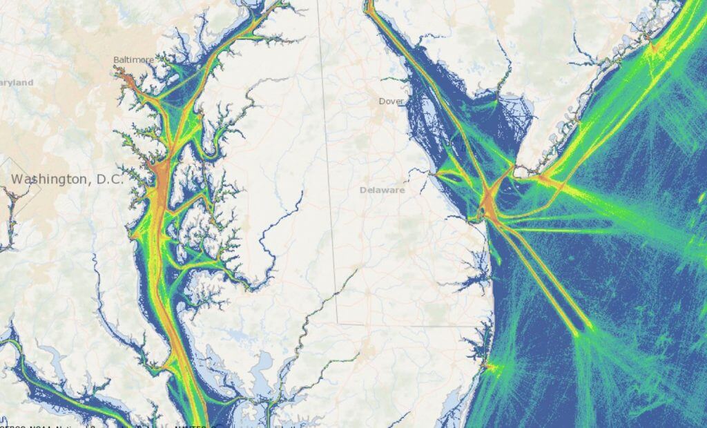 Traffic patterns for vessels using Automatic Identification System data