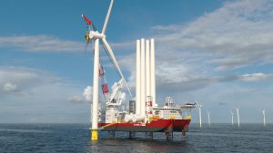 Offshore wind turbine installation vessel