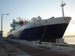 cable-laying ship for offshore wind transmission