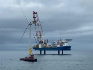 Installation of wind turbines offshore Virginia