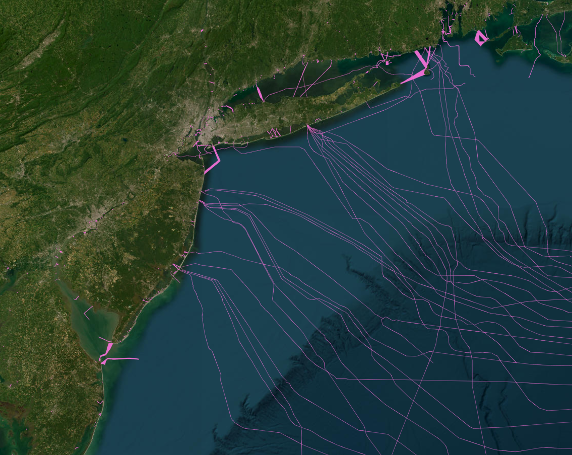 cables A map showing undersea cable locations.